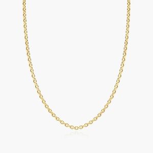 18k Gold Plated Chain Necklace 18"